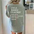 Dance Teacher Definition Women's Comfort Colors T-Shirt Back Print Bay