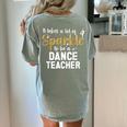 To Be A Dance Teacher Dance Instructor Dancing Teacher Women's Comfort Colors T-Shirt Back Print Bay