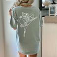 Dancing Turkey Happy Thanksgiving Day Ballet Dance Teacher Women's Comfort Colors T-Shirt Back Print Bay