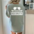 Daycare Provider Toddler Security Childcare Worker Teacher For Men Women Kids Women's Comfort Colors T-Shirt Back Print Bay