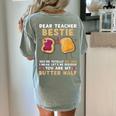 Dear Teacher Bestie You'Re Totally My Jam Shirt Kids Women's Comfort Colors T-Shirt Back Print Bay Dear Teacher Bestie You'Re Totally My Jam Shirt Kids Women's Comfort Colors T-Shirt Back Print Bay