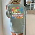 Dinosaurs Didnt Read Look What Happened To Them Cute Teacher Women's Comfort Colors T-Shirt Back Print Bay Dinosaurs Didnt Read Look What Happened To Them Cute Teacher Women's Comfort Colors T-Shirt Back Print Bay