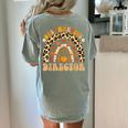 Director One Thankful Fall Teacher Women Life Women's Comfort Colors T-Shirt Back Print Bay Director One Thankful Fall Teacher Women Life Women's Comfort Colors T-Shirt Back Print Bay