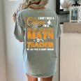 Don't Need Costume I'm A High School Math Teacher Halloween Women's Comfort Colors T-Shirt Back Print Bay