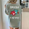 Drama Teacher For Theatre And Performing Arts Women's Comfort Colors T-Shirt Back Print Bay