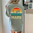 Easily Distracted By Maps Geography Teacher Women's Comfort Colors T-Shirt Back Print Bay Easily Distracted By Maps Geography Teacher Women's Comfort Colors T-Shirt Back Print Bay