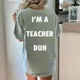 Easy Halloween Teacher Costume Shirt For Men Women Kids Women's Comfort Colors T-Shirt Back Print Bay