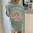 ELA English Teacher Women's Comfort Colors T-Shirt Back Print Bay
