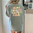 In My English Teacher Era Retro Back To School Literature Men Women Women's Comfort Colors T-Shirt Back Print Bay