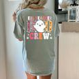 ESL Teacher Boo Crew Halloween Costume Women's Comfort Colors T-Shirt Back Print Bay