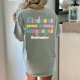 ESL Teacher English As A Second Language Teacher Women's Comfort Colors T-Shirt Back Print Bay ESL Teacher English As A Second Language Teacher Women's Comfort Colors T-Shirt Back Print Bay