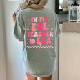 In My Esl Teacher Era Back To School ESL Teacher Groovy Women's Comfort Colors T-Shirt Back Print Bay