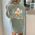 Everyone Communicates Differently Halloween SLP Sped Teacher Women's Comfort Colors T-Shirt Back Print Bay