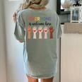 Everyone Is Welcome Here Idaho Teacher Women's Comfort Colors T-Shirt Back Print Bay Everyone Is Welcome Here Idaho Teacher Women's Comfort Colors T-Shirt Back Print Bay