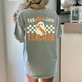 Fab Boo Lous Teacher Retro Ghost Spooky Halloween Costume Women's Comfort Colors T-Shirt Back Print Bay Fab Boo Lous Teacher Retro Ghost Spooky Halloween Costume Women's Comfort Colors T-Shirt Back Print Bay