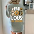 Faboolous ESL ESOL Teacher Spooky Teacher Halloween Costume For Men Women Women's Comfort Colors T-Shirt Back Print Bay Faboolous ESL ESOL Teacher Spooky Teacher Halloween Costume For Men Women Women's Comfort Colors T-Shirt Back Print Bay