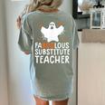 Faboolous Substitute Teacher Halloween Costume Women's Comfort Colors T-Shirt Back Print Bay