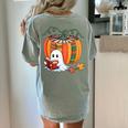 Fall Book Pumpkin Books Ghost Reading Halloween Teacher Women's Comfort Colors T-Shirt Back Print Bay Fall Book Pumpkin Books Ghost Reading Halloween Teacher Women's Comfort Colors T-Shirt Back Print Bay