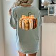 Fall Book Pumpkin Halloween Teacher Librarian Thanksgiving Women's Comfort Colors T-Shirt Back Print Bay Fall Book Pumpkin Halloween Teacher Librarian Thanksgiving Women's Comfort Colors T-Shirt Back Print Bay