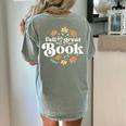Fall For A Great Book Reading Librarian Autumn Teacher Women's Comfort Colors T-Shirt Back Print Bay