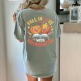 Fall In Love With Kindergarten Autumn Kindergarten Teacher Women's Comfort Colors T-Shirt Back Print Bay Fall In Love With Kindergarten Autumn Kindergarten Teacher Women's Comfort Colors T-Shirt Back Print Bay