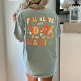 Fall In Love With Learning Retro Autumn Thanksgiving Teacher Women's Comfort Colors T-Shirt Back Print Bay Fall In Love With Learning Retro Autumn Thanksgiving Teacher Women's Comfort Colors T-Shirt Back Print Bay
