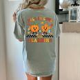 Fall In Love With Learning Teacher Student Autumn Pumpkin Women's Comfort Colors T-Shirt Back Print Bay Fall In Love With Learning Teacher Student Autumn Pumpkin Women's Comfort Colors T-Shirt Back Print Bay