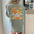 Fall In Love With Learning Fall Teacher Thanksgiving Retro Women's Comfort Colors T-Shirt Back Print Bay