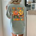Fall In Love With Learning Thanksgiving Teacher Student Women's Comfort Colors T-Shirt Back Print Bay Fall In Love With Learning Thanksgiving Teacher Student Women's Comfort Colors T-Shirt Back Print Bay
