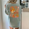 Fall In Love With Science Math Teacher Fall Thanksgiving Women's Comfort Colors T-Shirt Back Print Bay