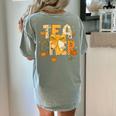 Fall Teacher Pumpkin Coquette Bow Autumn Classroom Women's Comfort Colors T-Shirt Back Print Bay Fall Teacher Pumpkin Coquette Bow Autumn Classroom Women's Comfort Colors T-Shirt Back Print Bay