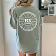Family And Consumer Sciences FACS FCS Teacher Women's Comfort Colors T-Shirt Back Print Bay