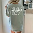 Field Day 2025 Fourth Grade School Teacher Kids Red Women's Comfort Colors T-Shirt Back Print Bay