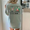 First Data Then Christmas I'm Earning A Break Sped Teacher Men Women Women's Comfort Colors T-Shirt Back Print Bay