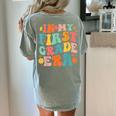 In My First Grade Era 1st Grade Teacher Back To School Women's Comfort Colors T-Shirt Back Print Bay