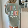 First Grade Squad 1st Grade Teacher Crew Back To School Team Women's Comfort Colors T-Shirt Back Print Bay First Grade Squad 1st Grade Teacher Crew Back To School Team Women's Comfort Colors T-Shirt Back Print Bay