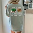 First Teach Then Thanksgiving I'm Earning A Break Teacher Women's Comfort Colors T-Shirt Back Print Bay First Teach Then Thanksgiving I'm Earning A Break Teacher Women's Comfort Colors T-Shirt Back Print Bay