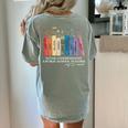 Floral Books Never Underestimate A Public School Teacher Women's Comfort Colors T-Shirt Back Print Bay Floral Books Never Underestimate A Public School Teacher Women's Comfort Colors T-Shirt Back Print Bay