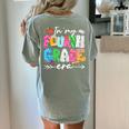 In My Fourth Grade Era 4th Grade Girl Teacher Back To School Women's Comfort Colors T-Shirt Back Print Bay