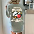 Front Office Teacher Admin Mother I'm A School Secretary Women's Comfort Colors T-Shirt Back Print Bay Front Office Teacher Admin Mother I'm A School Secretary Women's Comfort Colors T-Shirt Back Print Bay