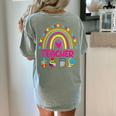 Future Kids Career Teacher Rainbow Boy Girl Graduations Women's Comfort Colors T-Shirt Back Print Bay