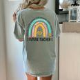 Future Teacher Cute Rainbow Leopard Teacher Outfit For Men Women Girls Kids Women's Comfort Colors T-Shirt Back Print Bay Future Teacher Cute Rainbow Leopard Teacher Outfit For Men Women Girls Kids Women's Comfort Colors T-Shirt Back Print Bay