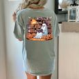 Ghost Book Reading Halloween Books Lover Teacher Women's Comfort Colors T-Shirt Back Print Bay Ghost Book Reading Halloween Books Lover Teacher Women's Comfort Colors T-Shirt Back Print Bay