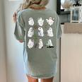Ghost Science Teacher Chemistry Laboratory Halloween Costume Women's Comfort Colors T-Shirt Back Print Bay