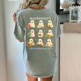 Ghosts Halloween Montessori Teacher Educator Costume Women's Comfort Colors T-Shirt Back Print Bay Ghosts Halloween Montessori Teacher Educator Costume Women's Comfort Colors T-Shirt Back Print Bay