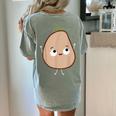 Good Egg Teacher Halloween Costume The Couch Potato Women's Comfort Colors T-Shirt Back Print Bay