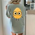 Good Egg Teacher Halloween Costume The Smart Cookie Women's Comfort Colors T-Shirt Back Print Bay