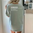 Grammar Teacher And Punny Punctuation Women's Comfort Colors T-Shirt Back Print Bay