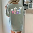 Grammar Teacher Wait What Stop It I Agree Humor Women's Comfort Colors T-Shirt Back Print Bay