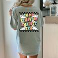 Groovy ABA RBT Therapist In My Behavior Analyst Era Teacher Women's Comfort Colors T-Shirt Back Print Bay